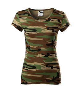 Malfini C22 - Camo Pure T-shirt til kvinder camouflage brown