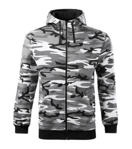 Malfini C19 - Sweatshirt med lynlås til mænd til mænd camouflage gray