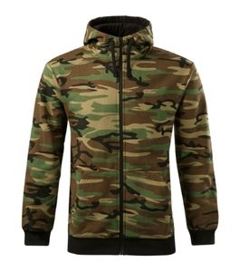 Malfini C19 - Sweatshirt med lynlås til mænd til mænd camouflage brown