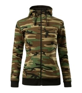 Malfini C20 - Sweatshirt med lynlås til damer camouflage brown
