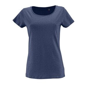 SOL'S 02077 - T-shirt til kvinder, korte ærmer Milo Heather denim