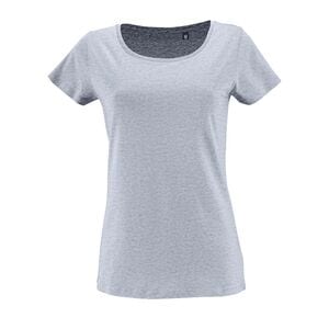 SOL'S 02077 - T-shirt til kvinder, korte ærmer Milo Heather sky