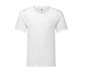 Fruit of the Loom SC154 - T-shirt med V-udskæring til mænd White