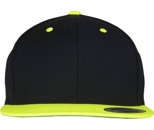 Flexfit 6089MT - To-tonet Snapback kasket Black/Neon Yellow