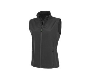 Result RS902F - Kvinders Softshell bodywarmer i genbrugspolyester Black