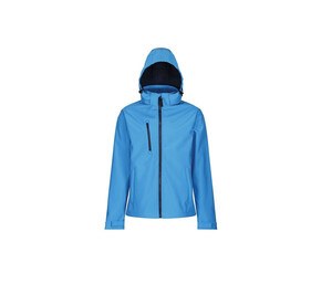 Regatta RGA701 - Herre softshell jakke med hætte French Blue/Navy