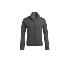 Promodoro PM5290 - Sweatshirt med stor lynlås til mænd steel gray
