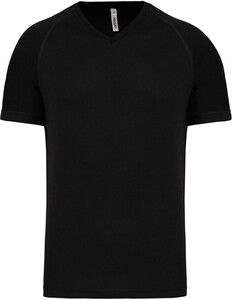 Proact PA476 - Herre T-shirt med V-udskæring med korte ærmer til mænd Black