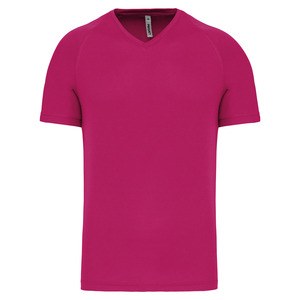 Proact PA476 - Herre T-shirt med V-udskæring med korte ærmer til mænd Fuchsia