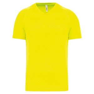 Proact PA476 - Herre T-shirt med V-udskæring med korte ærmer til mænd Fluorescent Yellow