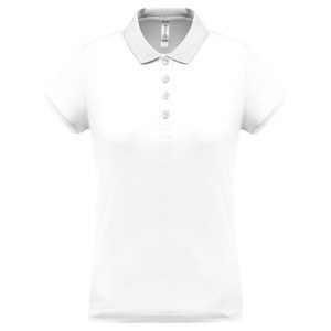 Proact PA490 - Kvinders Performance Pique Polo Shirt White
