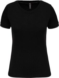 WK. Designed To Work WK3021 - Kvinders Daytoday T-shirt med korte ærmer Black / Silver