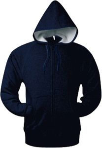 Kariban K444 - Unisex sweatshirt med hætte og lynlås