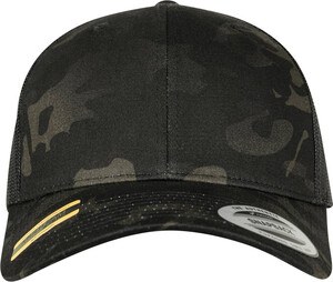 FLEXFIT 6606MC - Casquette style trucker camouflage Black Multicam