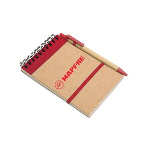 GiftRetail IT3789 - SONORA Notesbog genanvendeligt papir Red