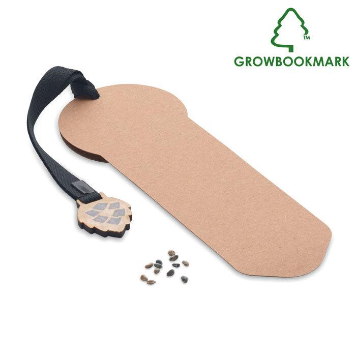 GiftRetail MO6226 - GROWBOOKMARK™ Bogmærke i fyrretræ