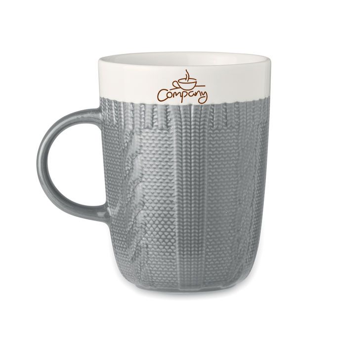 GiftRetail MO6321 - KNITTY Ceramic mug 310 ml