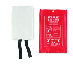 GiftRetail MO6386 - VATRA Fire blanket in a PVC pouch Red