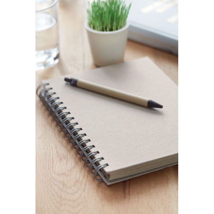GiftRetail MO6541 - GRASS BOOK A5 ring notebook grass paper