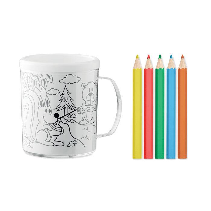 GiftRetail MO6584 - PAINTY Colouring mug 280 ml