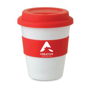 GiftRetail MO8078 - ASTORIA Tumbler med siliconelåg Red