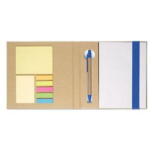 GiftRetail MO8183 - QUINCY Notesbog med memoblade og pen
