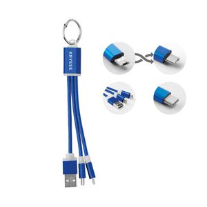 GiftRetail MO9292 - RIZO Nøglering USB type C kabel Royal Blue