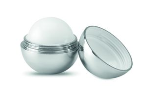 GiftRetail MO9373 - UV SOFT Læbepomade rund med UV finish shiny silver