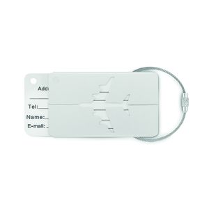 GiftRetail MO9508 - FLY TAG Bagagemærke aluminium matt silver