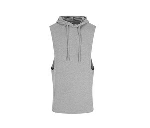 JUST COOL JC053 - URBAN SLEEVES MUCLE HOODIE Sports Grey