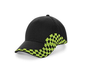 Beechfield BF159 - Dame kasket 100% bomuld Black/ Lime Green