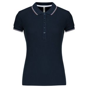 Kariban K251 - LADIES' SHORT SLEEVE POLO SHIRT Navy/ Light Grey/ White