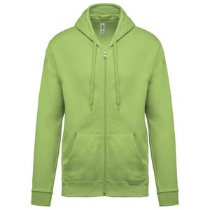 Kariban K479 - Sweatshirt med hætte og lynlås Lime