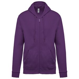Kariban K479 - Sweatshirt med hætte og lynlås Purple