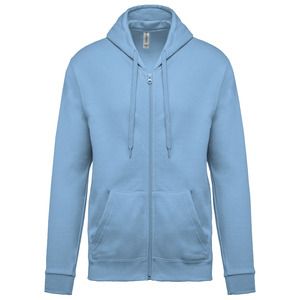 Kariban K479 - Sweatshirt med hætte og lynlås Sky Blue