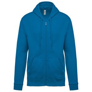 Kariban K479 - Sweatshirt med hætte og lynlås Tropical Blue