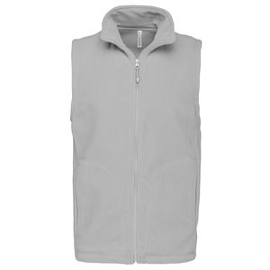 Kariban K913 - LUCA - ZIP THROUGH MICRO FLEECE GILET Snow Grey