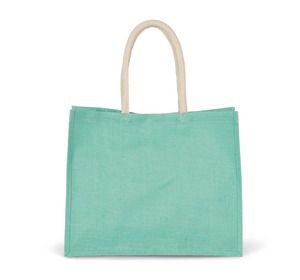 Kimood KI0219 - Jute strandtaske Ice Mint