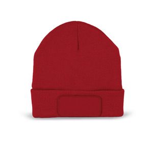 K-up KP894 - Beanie with patch and Thinsulate lining Red