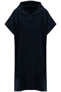 PROACT PA581 - Unisex hooded towelling poncho Navy