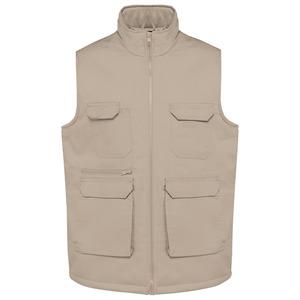 WK. Designed To Work WK607 - Unisex padded multi-pocket polycotton vest