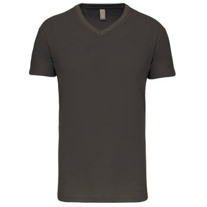 Kariban K3028IC - Men's BIO150IC V-neck t-shirt Dark Grey