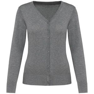 Kariban Premium PK903 - Women Supima® cardigan Grey Heather