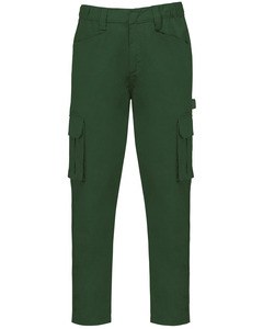 WK. Designed To Work WK703 - Økologiske bukser til mænd med flere lommer Forest Green