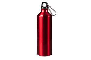 TopPoint LT98746 - Vandflaske aluminium med karabinhage 750ml Dark Red