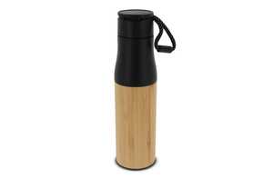 TopPoint LT98857 - Termoflaske med reb bambus 500ml Black