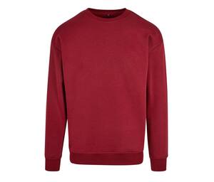 Build Your Brand BY075 - Sweatshirt med rund hals til mænd Burgundy