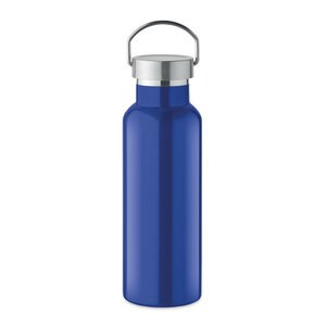 GiftRetail MO2107 - FLORENCE Flaske med dobbeltvæg 500 ml Blue