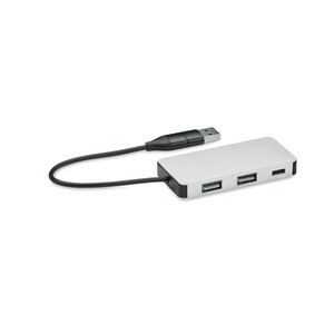 GiftRetail MO2142 - HUB-C USB-hub med 3 porte og 20 cm kabel