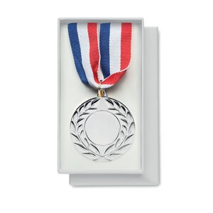 GiftRetail MO2260 - WINNER Medalje 5 cm i diameter matt silver